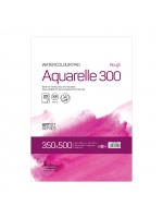 'Aquarelle Rough 300' лепен 35*50 cm 20 листа натурално бял картон 300 g 35% памук