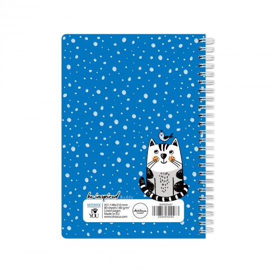 тефтерче Be Inspired 80 гр. 80 листа A5 (14.8*21 cm), Buddy