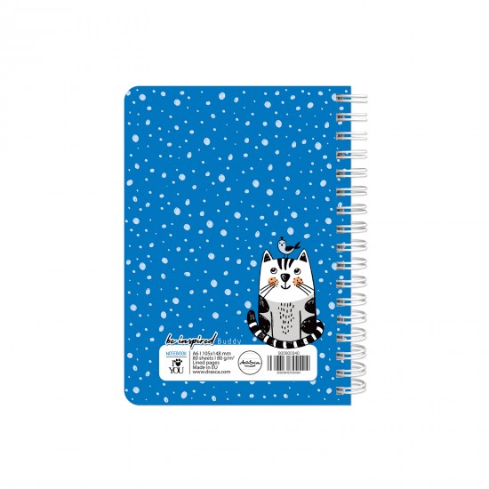 тефтерче Be Inspired 80 гр. 80 листа A6 (10.5*14.8 cm), Buddy