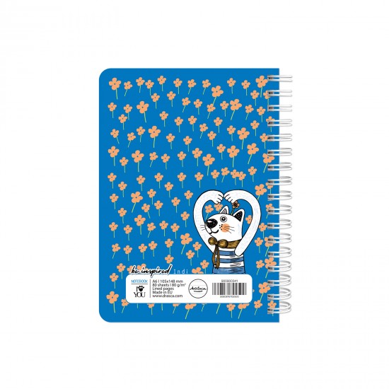 тефтерче Be Inspired 80 гр. 80 листа A6 (10.5*14.8 cm), Indi