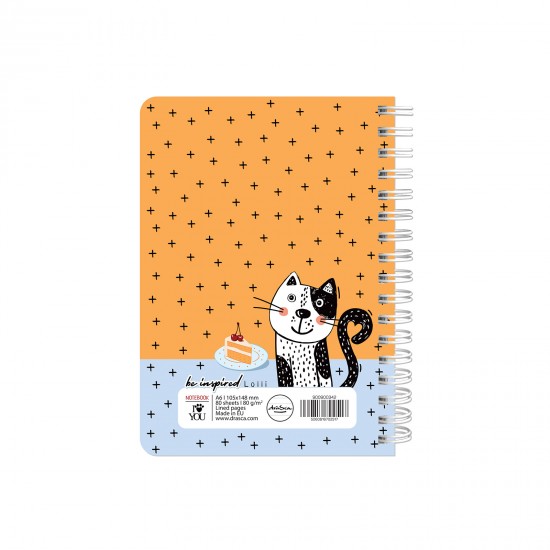 тефтерче Be Inspired 80 гр. 80 листа A6 (10.5*14.8 cm), Lolli