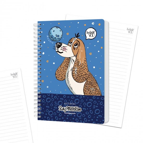 тефтерче Stay PAWsitive 80 гр. 80 листа A5 (14.8*21 cm), Moonie