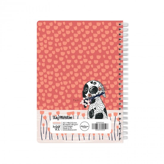 тефтерче Stay PAWsitive 80 гр. 80 листа A5 (14.8*21 cm), Tuli