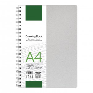 'Drawing book' спирала A4 (21*29.7 cm) 50 листа бял картон 190 g