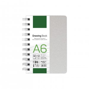 'Drawing book' спирала A6 (10.5*14.8 cm) 50 листа бял картон 190 g