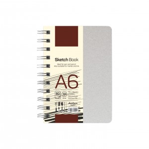 'Sketch book' спирала A6 (10.5*14.8 cm) 80 листа кремава хартия 120 g