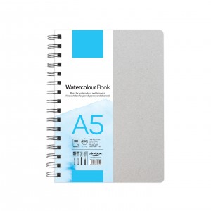 'Watercolour book' спирала A5 (14.8*21 cm) 30 листа бял картон 250 g