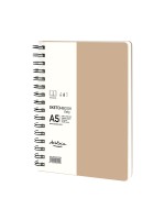 'Daily sketchbook' A5 портрет 80л крафт корица, кремава хартия 80 g