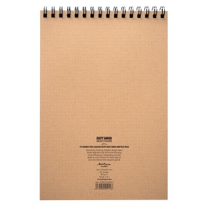 'Dot Grid Sketch Pad' спирала A4 (21*29.7 cm) 60 листа хартия Kraft 80 g