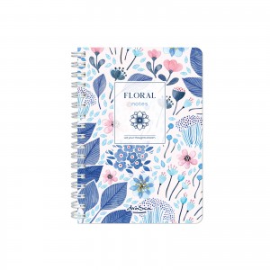 тефтерче Floral Notes спирала А6, 80 листа редове, Сиянието на деня