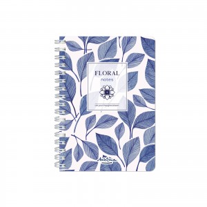 тефтерче Floral Notes спирала А6, 80 листа редове, Шепотът на листата