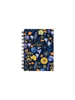 тефтерче Floral harmony 80 гр. 120 листа A6 (10.5*14.8 cm), черен фон