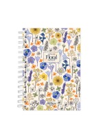 тефтерче Floral harmony 80 гр. 120 листа A5 (14.8*21 cm), бял фон