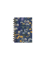 тефтерче Wildflowers 80 гр. 120 листа A6 (10.5*14.8 cm), син фон