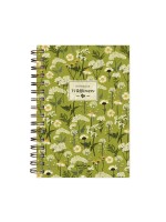 тефтерче Wildflowers 80 гр. 120 листа A5 (14.8*21 cm), зелен фон