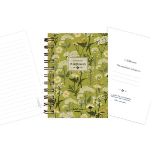 тефтерче Wildflowers 80 гр. 120 листа A6 (10.5*14.8 cm), зелен фон