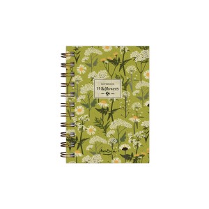 тефтерче Wildflowers 80 гр. 120 листа A6 (10.5*14.8 cm), зелен фон