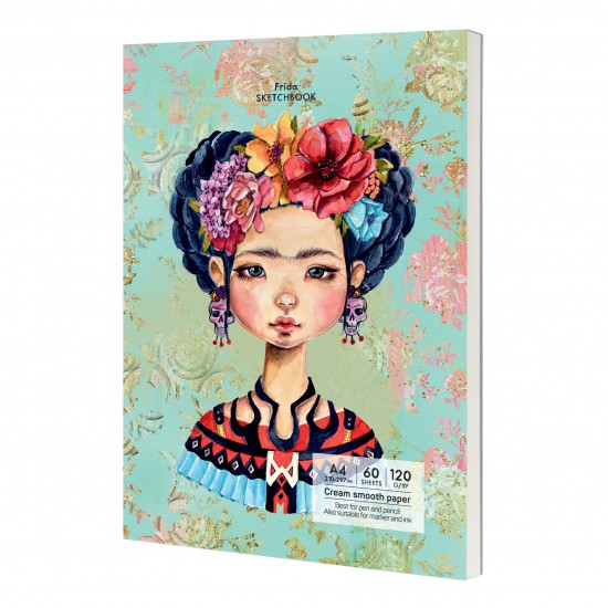 'Having a lovely time' sketch pad лепен A4 (21*29.7 cm) 60 листа 120g Frida