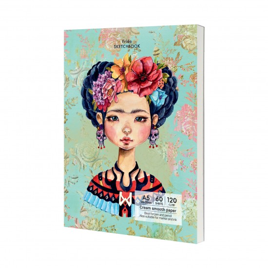 'Having a lovely time' sketch pad лепен A5 (14.8*21 cm) 60 листа 120g Frida