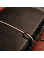 Notebook Skin комплект A5 - тетрадки Open Notes Mix 3 броя + Leather Wrap, Черен