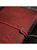 Notebook Skin комплект A5 - тетрадки Open Notes Mix 3 броя + Leather Wrap, Бордо