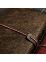 Notebook Skin комплект A5 - тетрадки Open Notes Mix 3 броя + Leather Wrap, Тундра