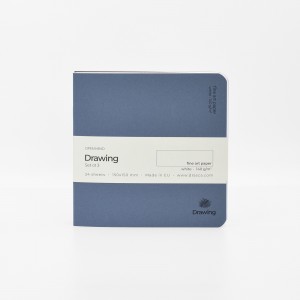 комплект 3 скицника Open Mind Drawing, white paper 140g 24 листа, 15*15 cm
