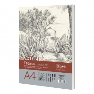 'Artist S.Boykinov sketch pad Esquisse' лепен A4 (21*29.7 cm) 80 листа 90 g