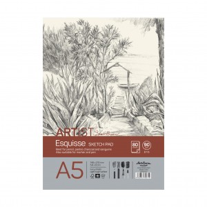 'Artist S.Boykinov sketch pad Esquisse' лепен A5 (14.8*21 cm) 80 листа 90 g
