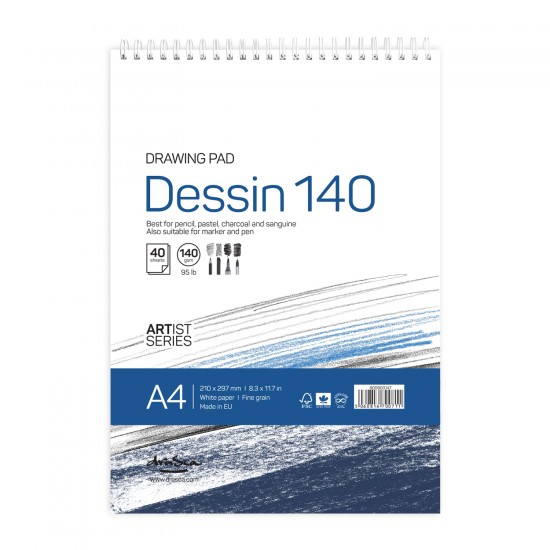 'Dessin 140 drawing pad' спирала A4 (21*29.7 cm) 40 листа 140 g