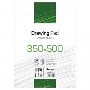 'Drawing Pad' лепен 35*50 cm 20 листа бял картон 190 g