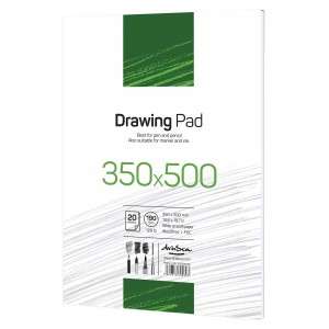 'Drawing Pad' лепен 35*50 cm 20 листа бял картон 190 g