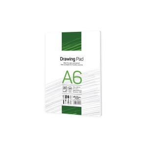 'Drawing Pad' лепен A6 (10.5*14.8 cm) 20 листа бял картон 190 g