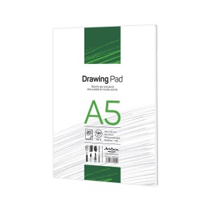 'Drawing Pad' лепен A5 (14.8*21 cm) 20 листа бял картон 190 g