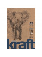 'Elephant Sketch Pad Kraft' лепен A3 (29.7*42 cm) 50 листа крафт хартия 70 g