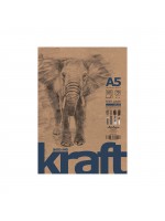 'Elephant Sketch Pad Kraft' лепен A5 (14.8*21 cm) 50 листа крафт хартия 70 g