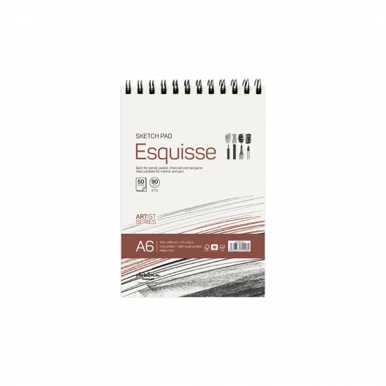 'Esquisse sketch pad' спирала A6 (10.5*14.8 cm) 50 листа 90 g