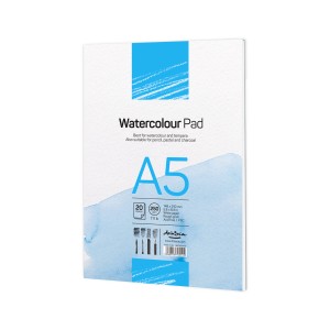 'Watercolour Pad' лепен A5 (14.8*21 cm) 20 листа бял картон 250 g