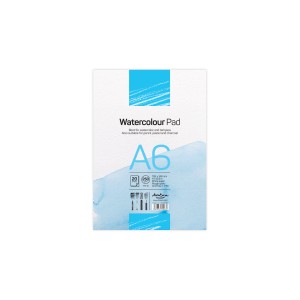 'Watercolour Pad' лепен A6 (10.5*14.8 cm) 20 листа бял картон 250 g
