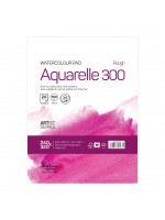 'Aquarelle Rough 300' лепен 24*32 cm 24 листа натурално бял картон 300 g 35% памук