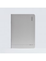 тетрадкa Open Notes кремава хартия 100g, A5 40 листа, редове, сива корица