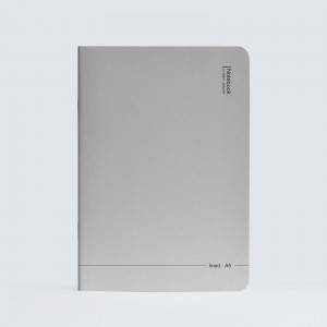 тетрадкa Open Notes кремава хартия 100g, A5 40 листа, редове, сива корица