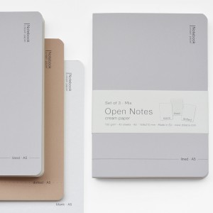 тетрадкa Open Notes кремава хартия 100g, к-кт 3бр A5 40 листа, микс